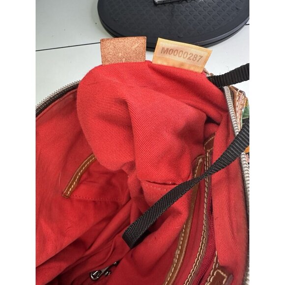 Dooney & Bourke White Green Printed Shoulder Bag - Picture 8 of 9